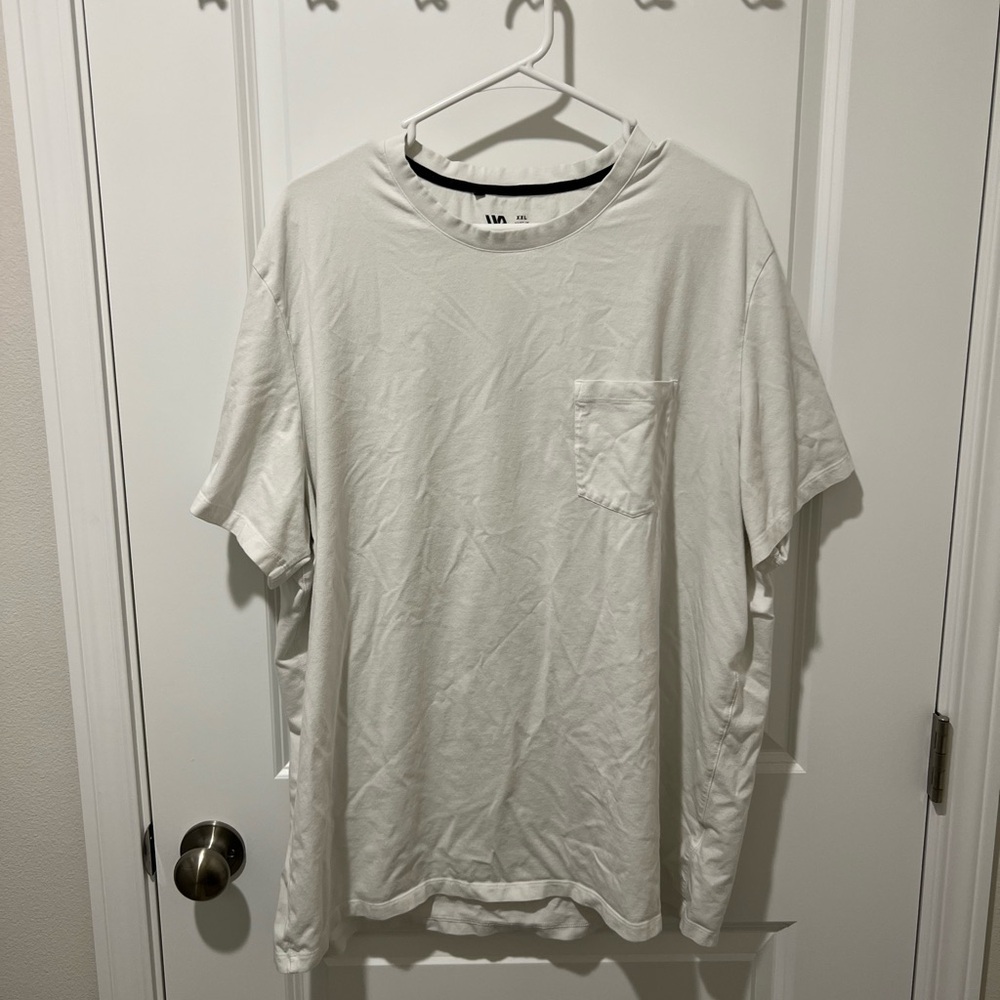 Men's White Pocket T-Shirt